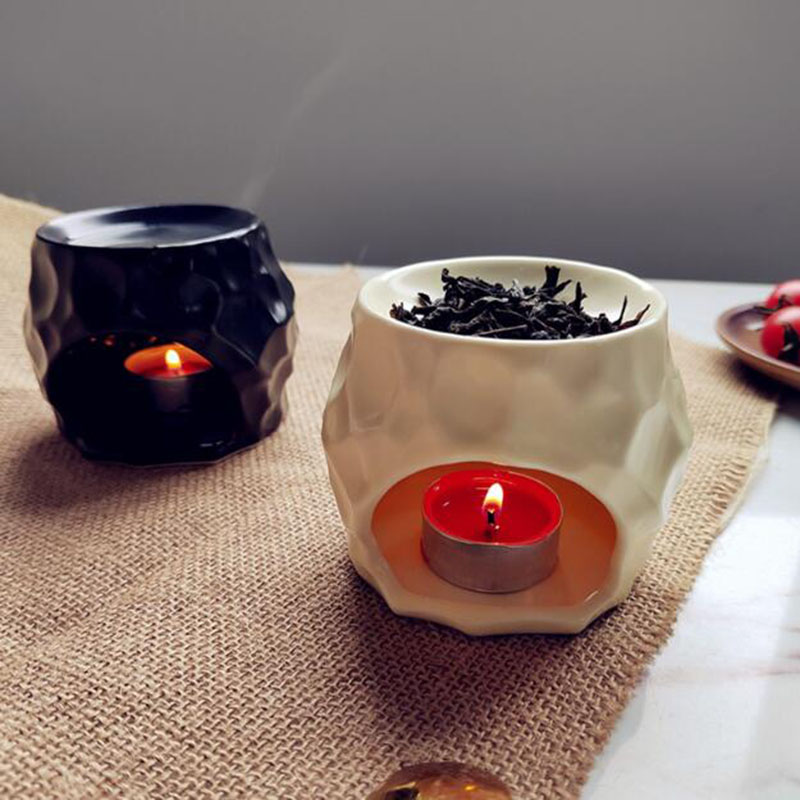 Home Fragrance Oil Burner - レトロセラミックアロマセラピーバーナー,エッセンシャルオイルバーナー,キャンドルホルダー,フレグランスランプ,室内装飾