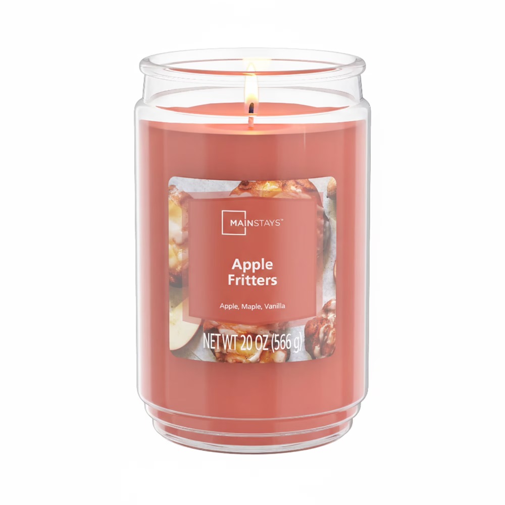 Home Fragrance Jar - アップルフリッターズの香りのキャンドル（ガラス瓶入り、シングルウィック、ホームフレグランス、20オンス）