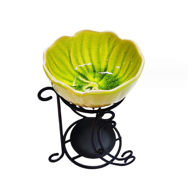 Home Fragrance Oil Burner - セラミック水仙アロマバーナー,アイアンラック,オイルランプ,ティーキャンドルホルダー,エッセンシャルフレグランス,室内装飾