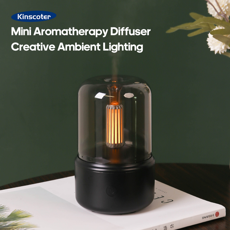Home Fragrance Products - ヴィンテージナイトライトアロマディフューザーアロマセラピーミニデスクトップ空気加湿器USBクリエイティブアンビエントライトギフト/エッセンシャルオイルセットとして