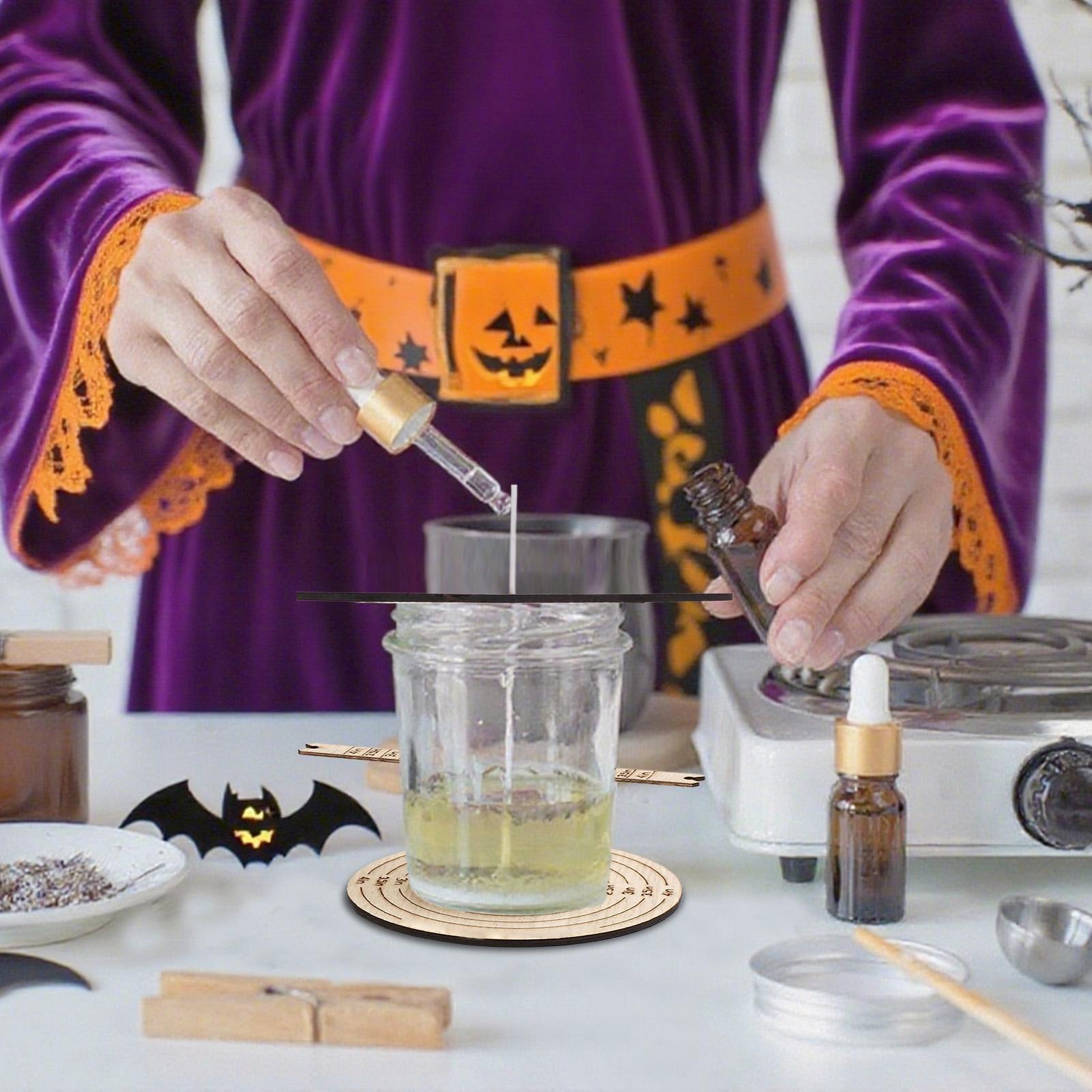 Home Fragrance Candles - 2個入り ウィックセンタリングツール ウィックスタビライザー キャンドル作成ツール 木製クラフト用品 時短化ホルダー