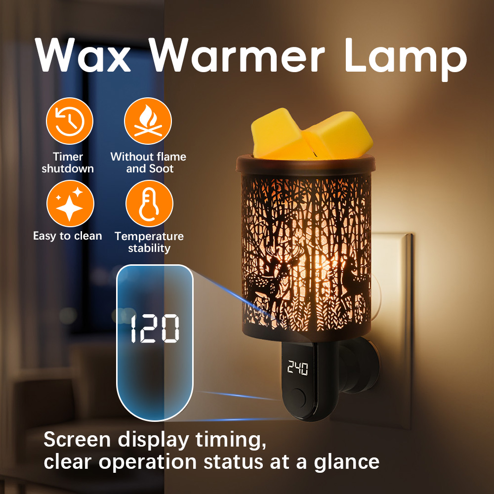 Home Fragrance Candles - 香り付きワックスメルティングバーナー アロマセラピーワックスメルトウォーマー 室内用電気式フレグランスディフューザー ホームワックスメルトウォーマー デコレーション USプラグ