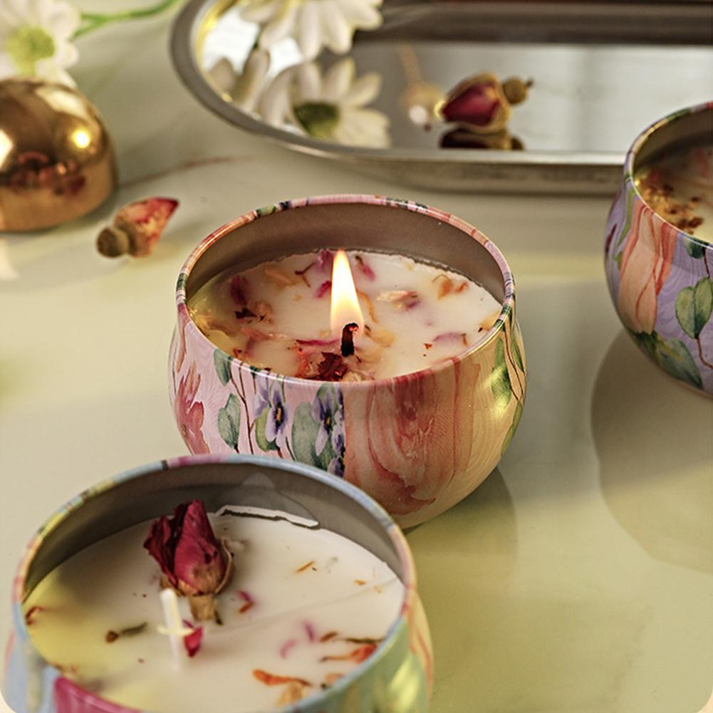 アロマセラピーキャンドル 花の香り 香り付きキャンドルジャー - Home Fragrance Jar のレビューと価格