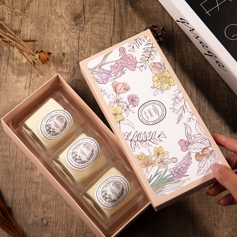 香りのキャンドル ギフト ボックス セット 3 つの機器ロマ - Home Fragrance Set Gift のレビューと価格