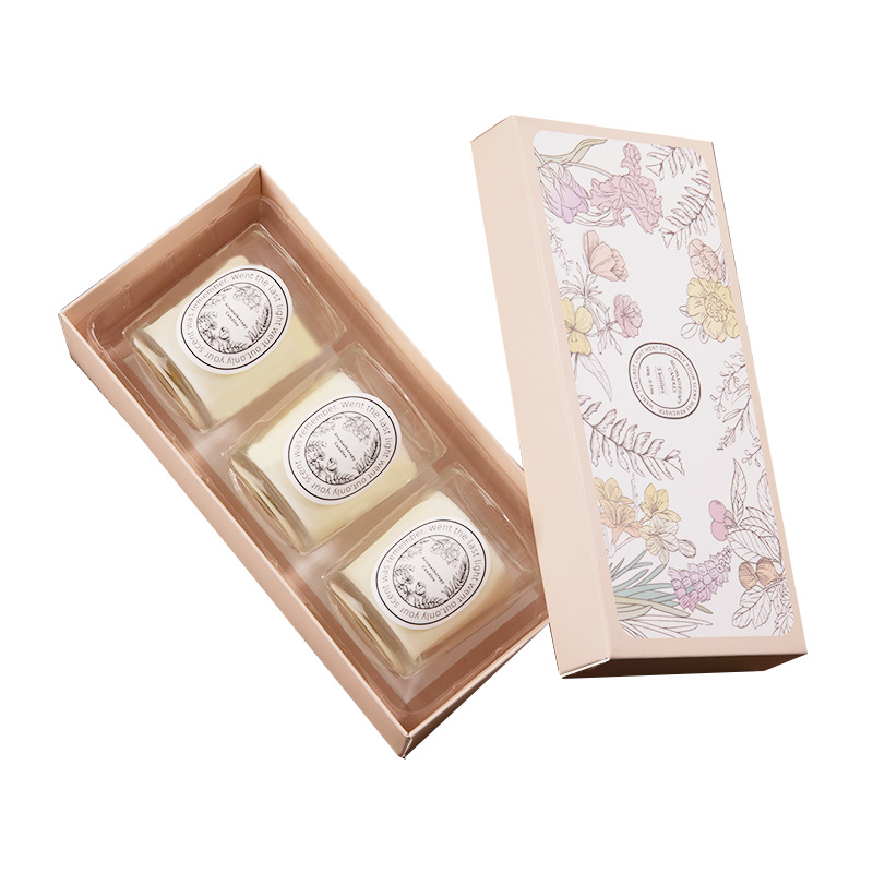 香りのキャンドル ギフト ボックス セット 3 つの機器ロマ - Home Fragrance Set Gift のレビューと価格