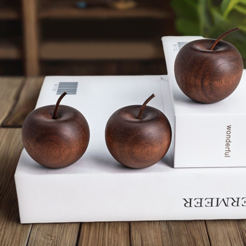 1 個の木製リンゴ型エッセンシャルオイルディフューザーフレグ - Home Fragrance And Diffuser のレビューと価格
