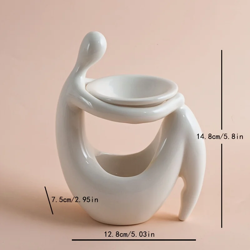 セラミック製インセンスバーナー、人体型エッセンシャルオイルキ - Home Fragrance Oil Burner のレビューと価格