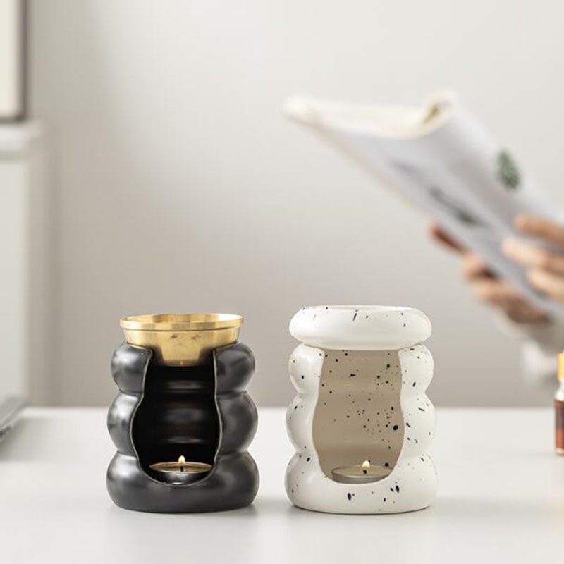 ファッションセラミックアロマセラピーバーナーエッセンシャルオ - Home Fragrance Oil Burner のレビューと価格