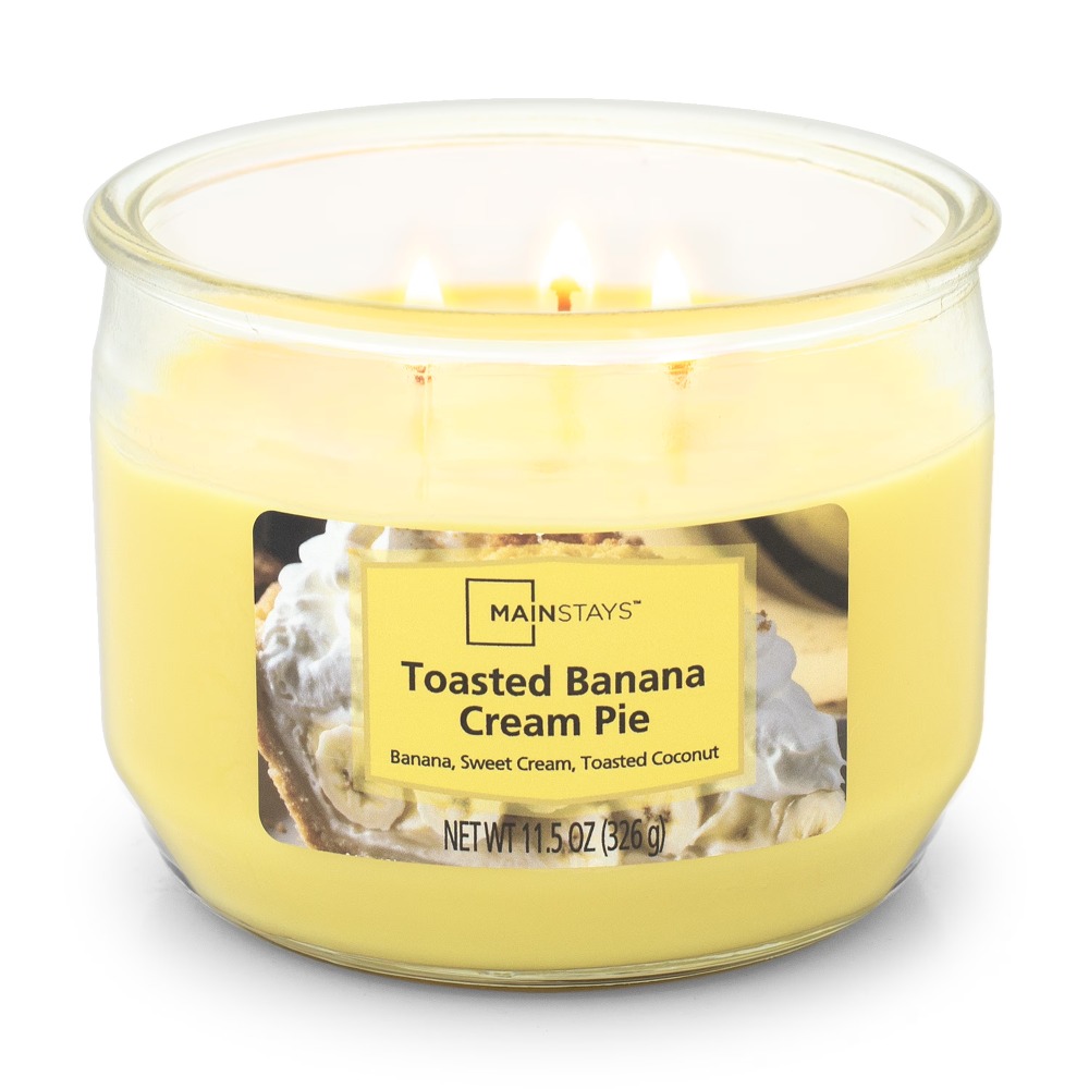 トーストバナナクリームパイの香りの大きな3芯キャンドル ホー - Home Fragrance Candles のレビューと価格