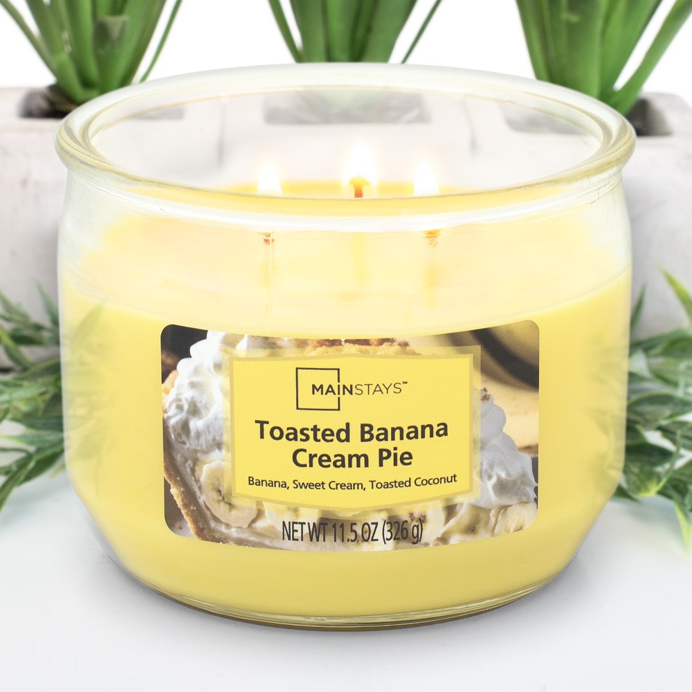 トーストバナナクリームパイの香りの大きな3芯キャンドル ホー - Home Fragrance Candles のレビューと価格