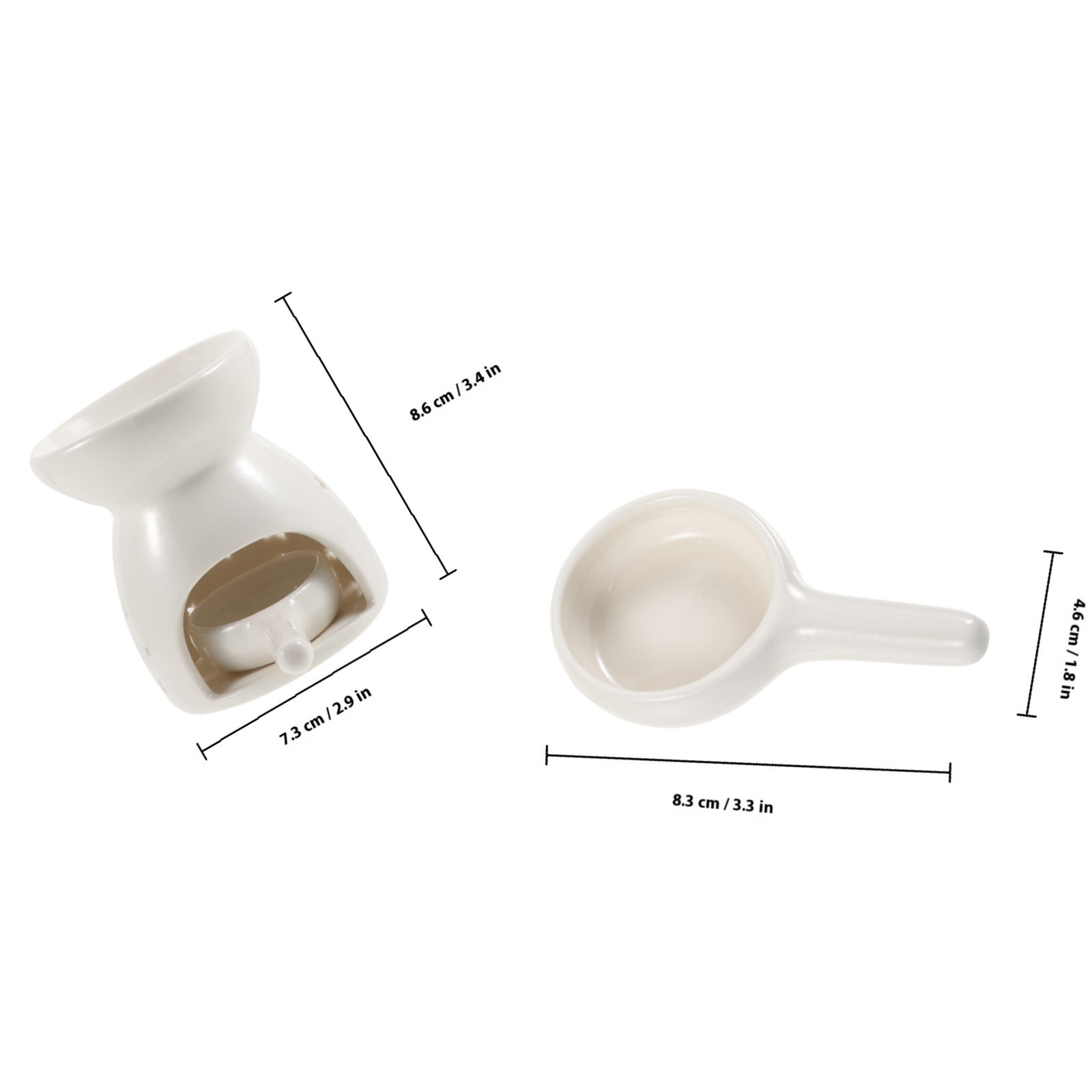 1セット セラミック製ティーライトホルダー エッセンシャルオ - Home Fragrance Oil Burner のレビューと価格