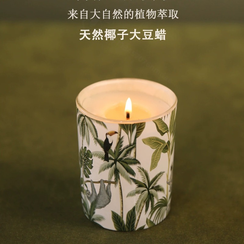 ガラス瓶入りソイワックス香り付きキャンドル 無煙アロマ ホー - Home Fragrance Jar のレビューと価格