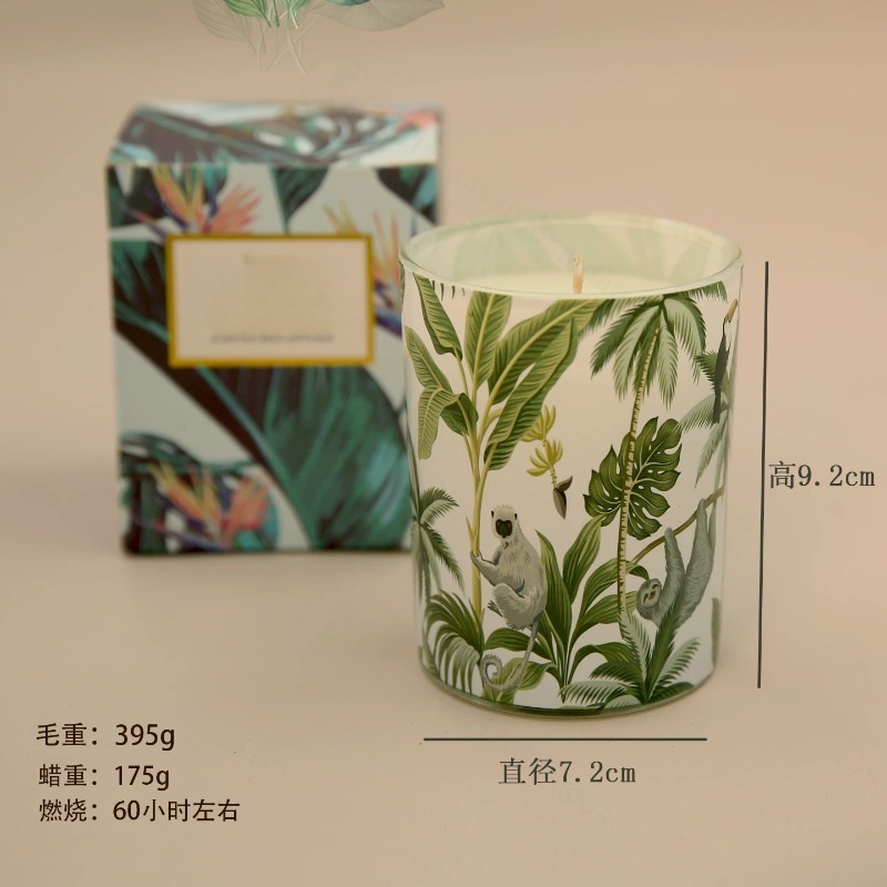 ガラス瓶入りソイワックス香り付きキャンドル 無煙アロマ ホー - Home Fragrance Jar のレビューと価格