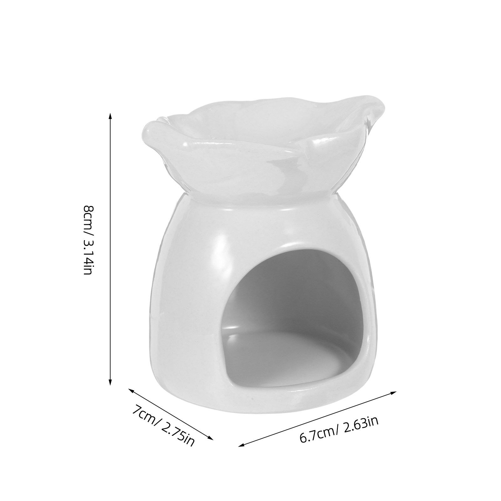 セラミックホルダー エレガントな葉型ティーライトオイルバーナ - Home Fragrance And Diffuser のレビューと価格
