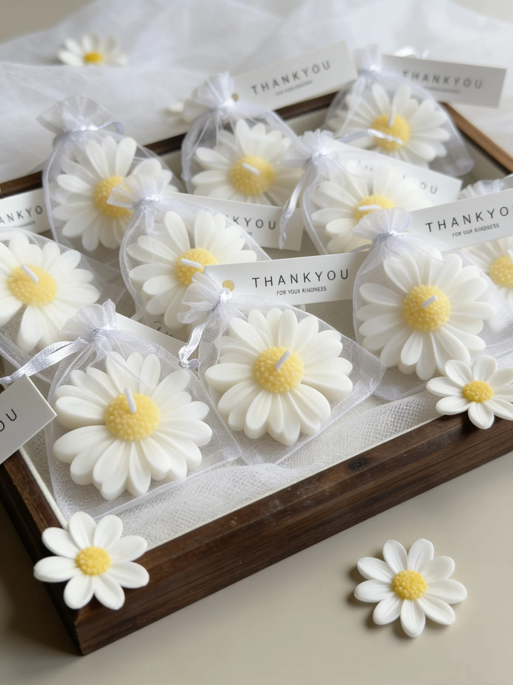 yes1pc/5pcs/10pcs デイジー型キャンドルセッ - Home Fragrance Set Gift のレビューと価格