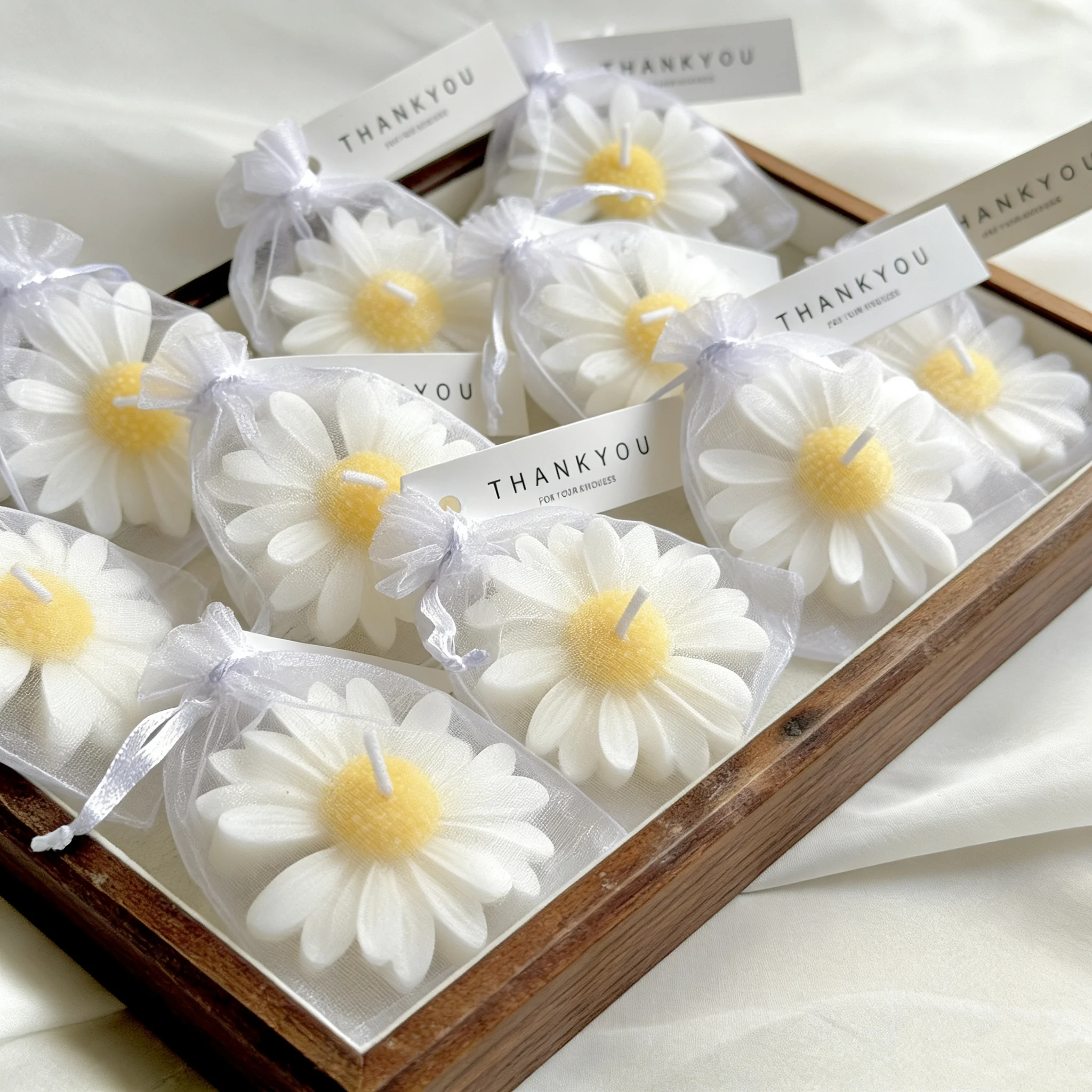 yes1pc/5pcs/10pcs デイジー型キャンドルセッ - Home Fragrance Set Gift のレビューと価格