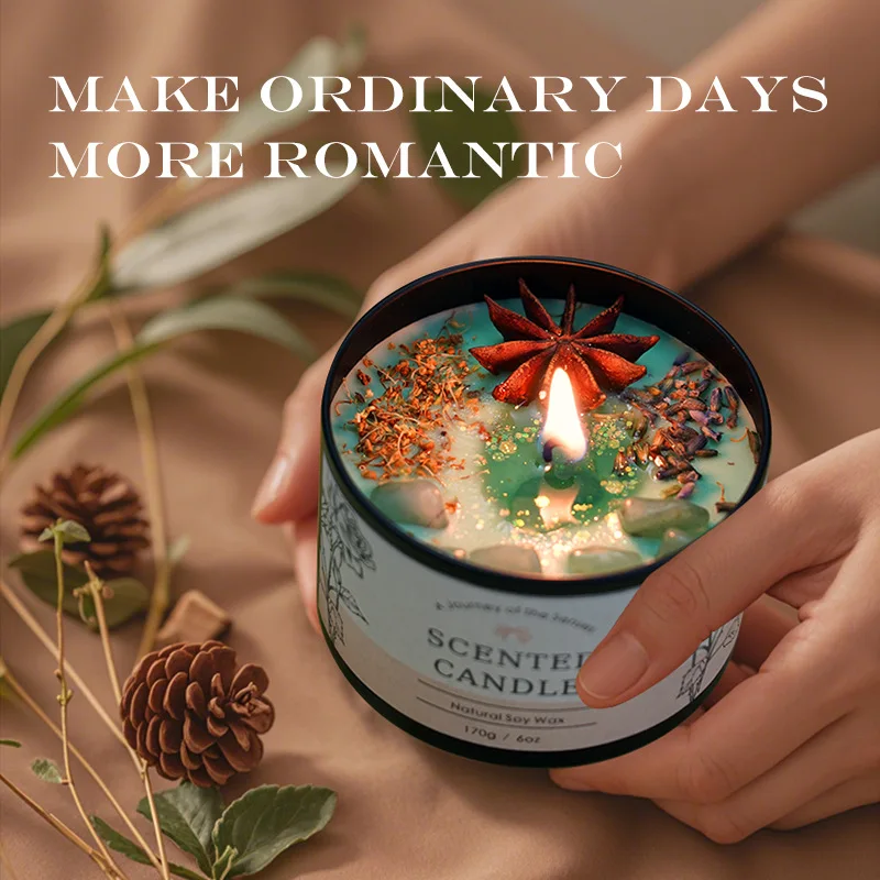 クリエイティブクリスタルアロマセラピーキャンドル6オンス - - Home Fragrance Jar のレビューと価格
