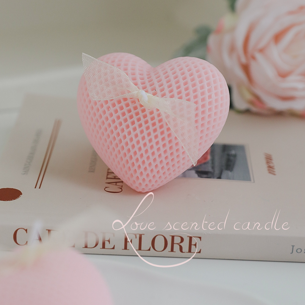 カスタムキャンドル ホームフレグランス ハート型の香り付きキ - Home Fragrance Candles のレビューと価格