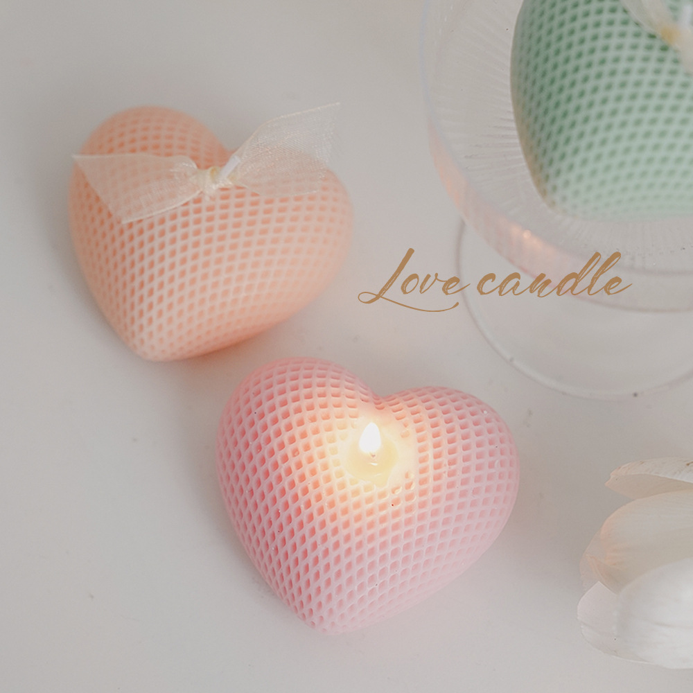 カスタムキャンドル ホームフレグランス ハート型の香り付きキ - Home Fragrance Candles のレビューと価格
