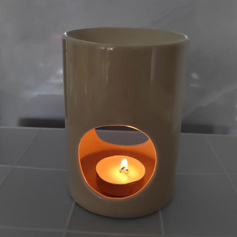 ピュアカラーシリンダー付きクリエイティブキャンドルホルダー, - Home Fragrance Oil Burner のレビューと価格