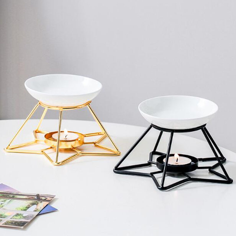 メタルスターラックセラミックボウルアロマセラピーバーナーエッ - Home Fragrance Oil Burner のレビューと価格