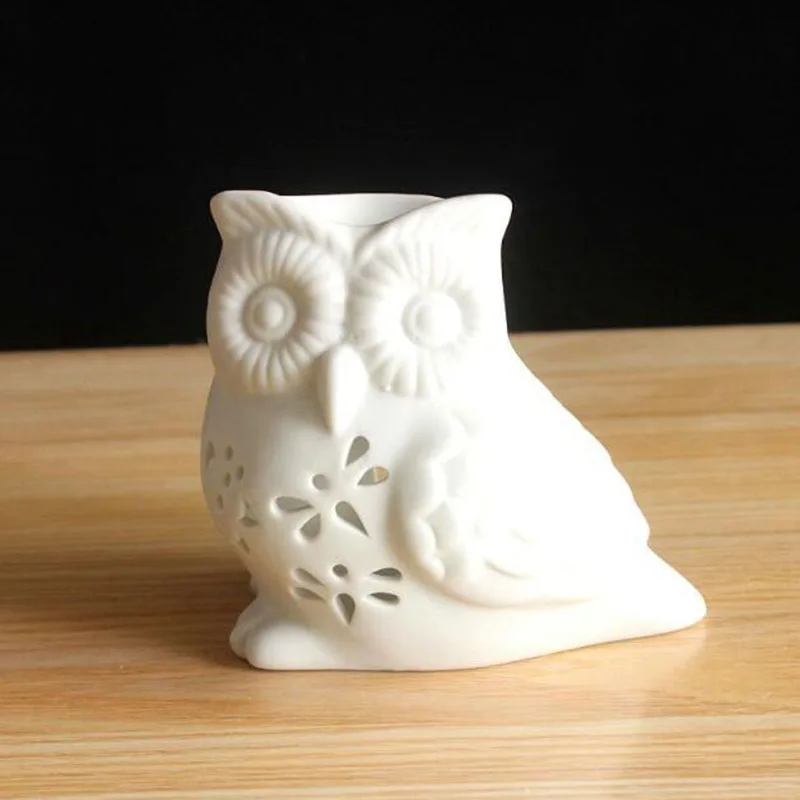磁器製中空フクロウアロマセラピーバーナー、フクロウエッセンシ - Home Fragrance Oil Burner のレビューと価格