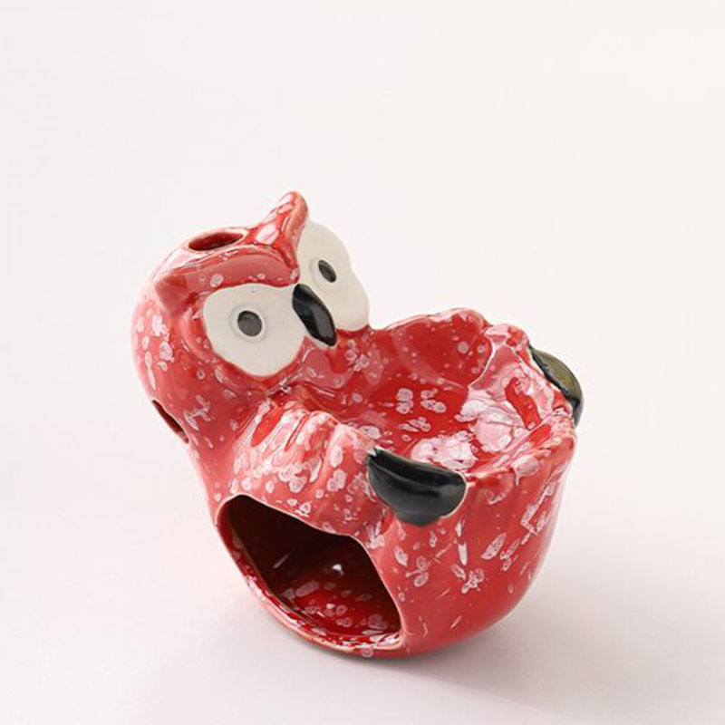 セラミック製中空フクロウ型アロマバーナー、エッセンシャルオイ - Home Fragrance Oil Burner のレビューと価格