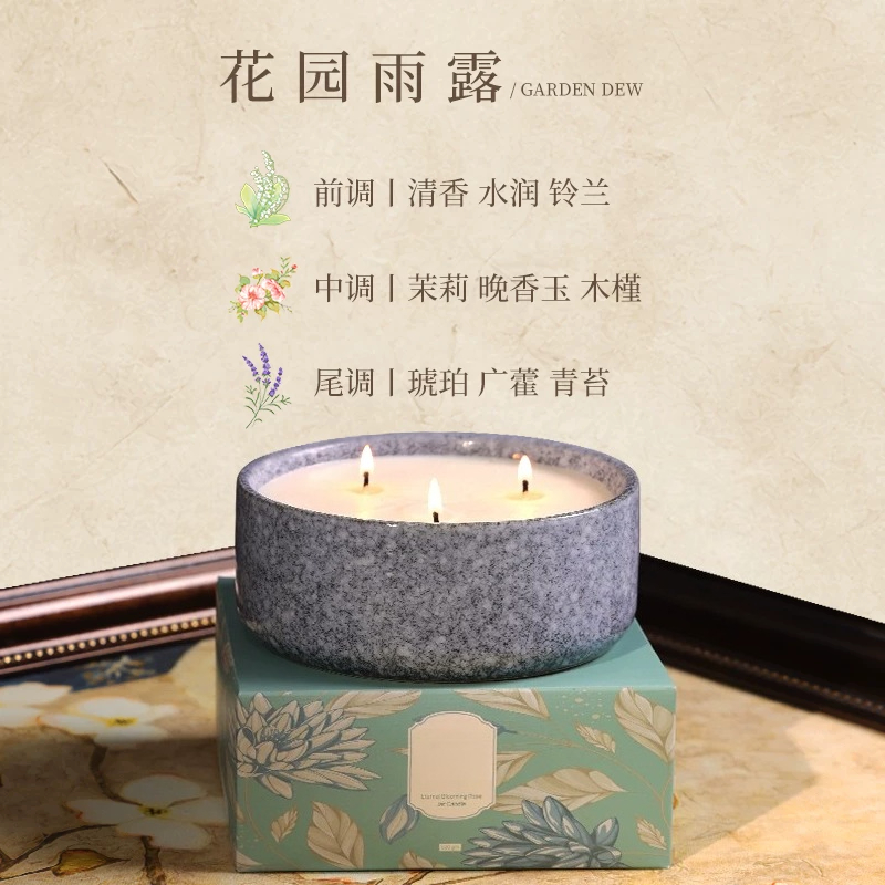 大型セラミックジャー香り付きキャンドルギフトボックス高級ホー - Home Fragrance Jar のレビューと価格