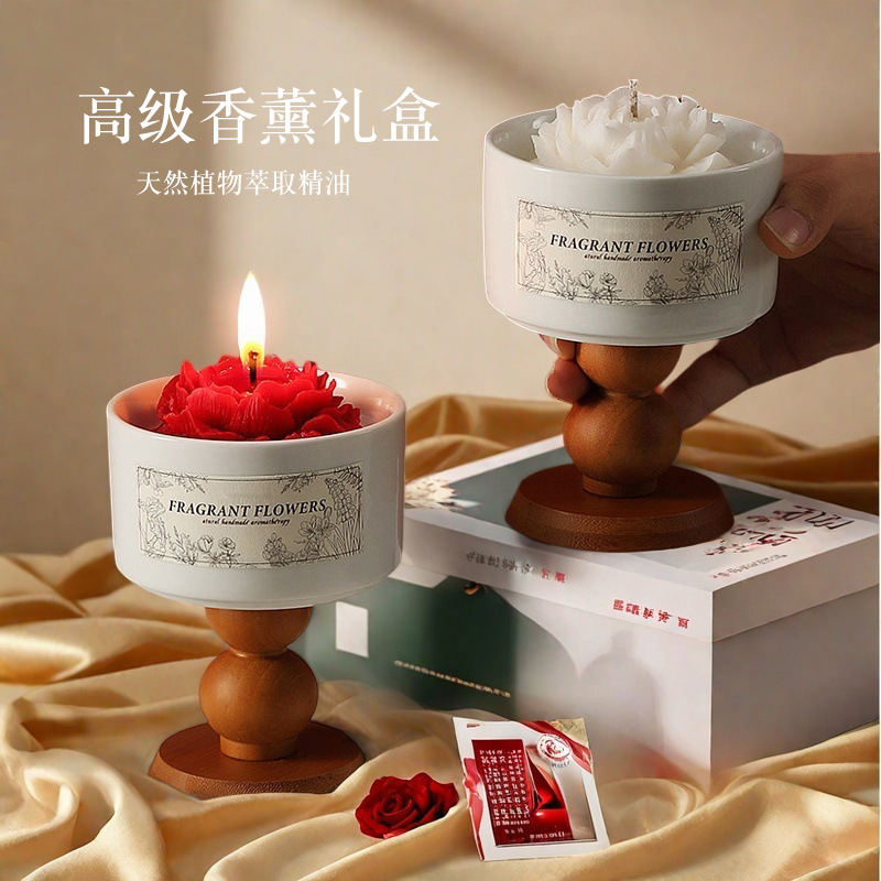 高級椿の香りのキャンドルギフトボックスセット。 長持ちする香 - Home Fragrance Set Gift のレビューと価格