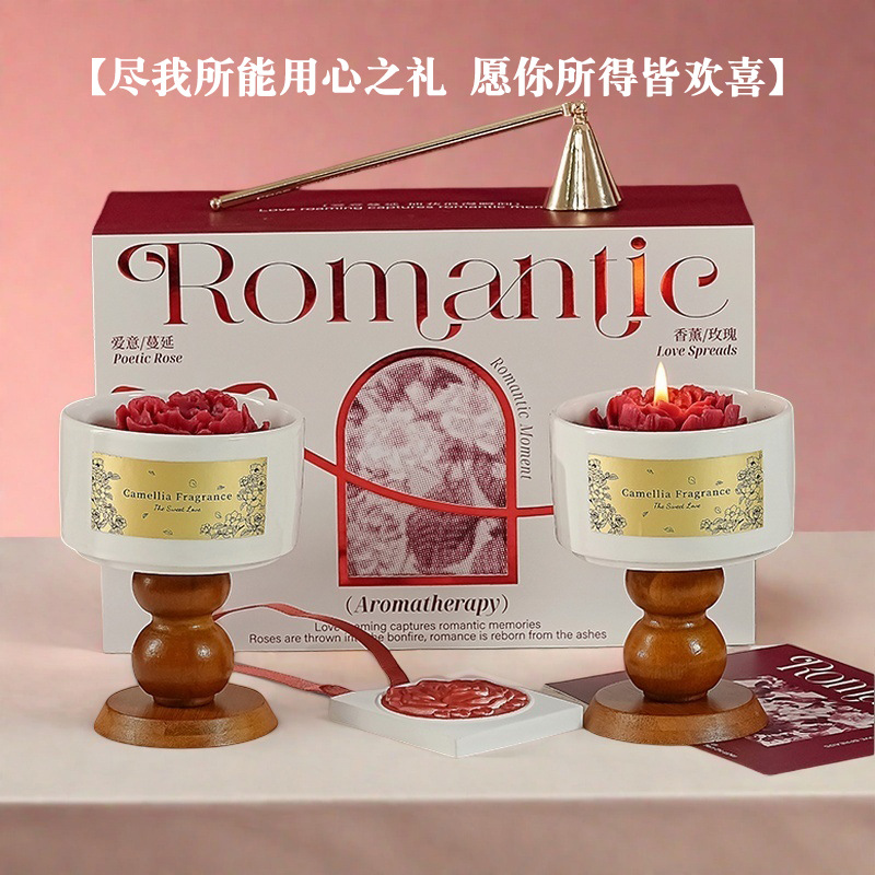 高級椿の香りのキャンドルギフトボックスセット。 長持ちする香 - Home Fragrance Set Gift のレビューと価格