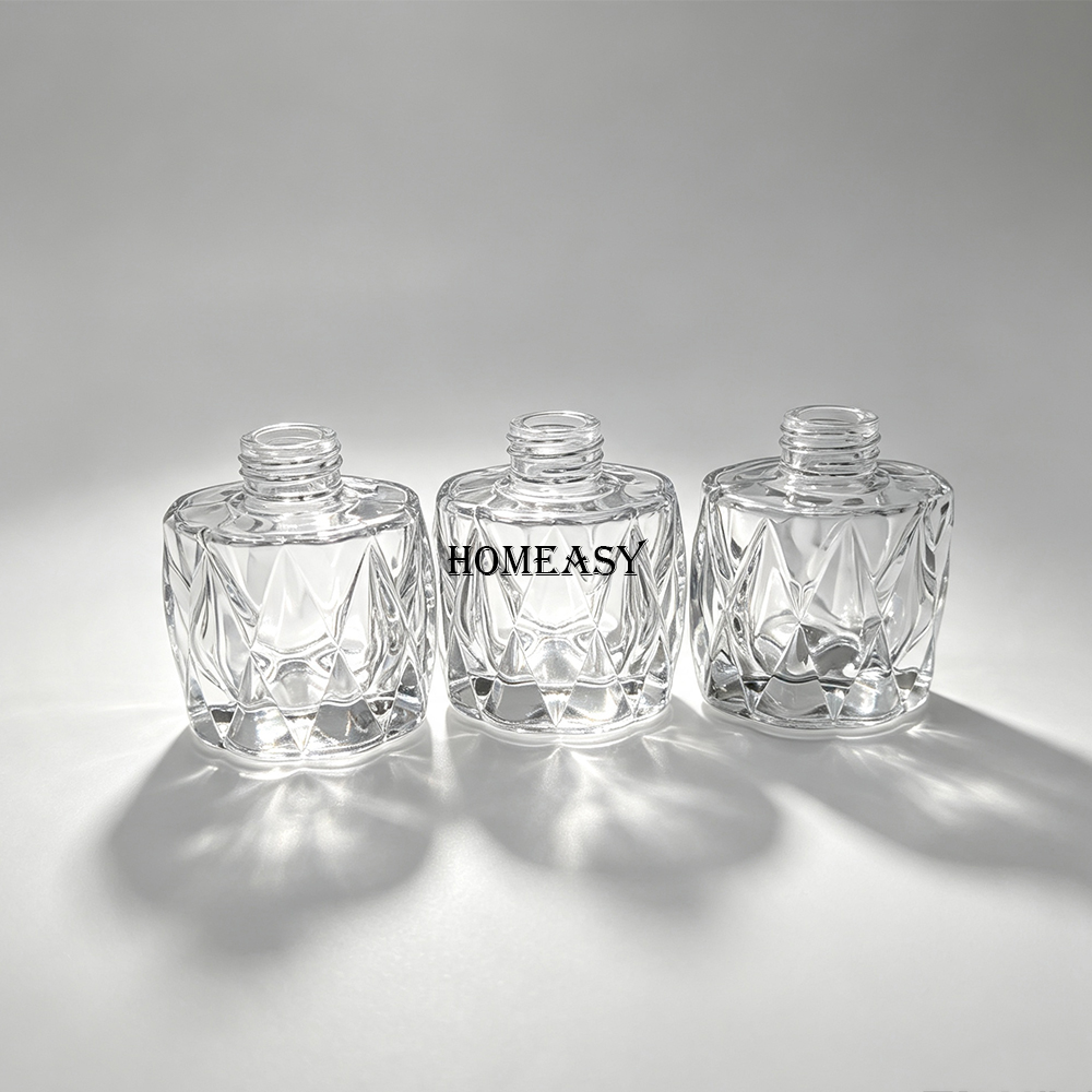 3個入り透明ガラス製リードディフューザーボトル（キャップ付き - Home Fragrance Jar のレビューと価格