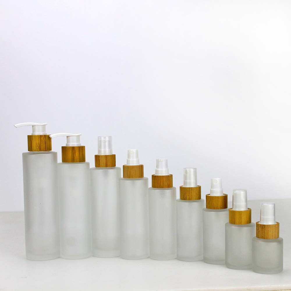 天然竹香水瓶すりガラス空のクリームローション瓶 30 ミリリ - Home Fragrance Jar のレビューと価格