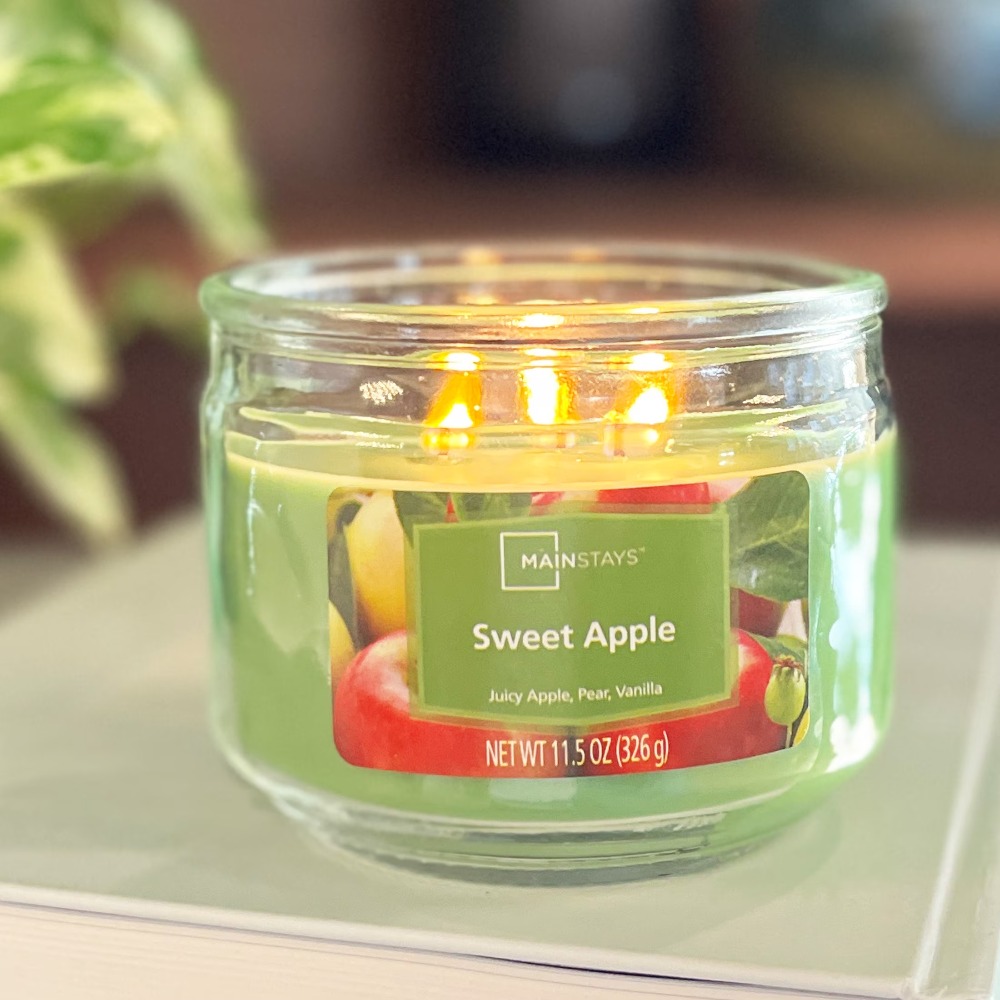 ブルーガラスジャー入りキャンドル、甘い香り、グリーン、11. - Home Fragrance Jar のレビューと価格