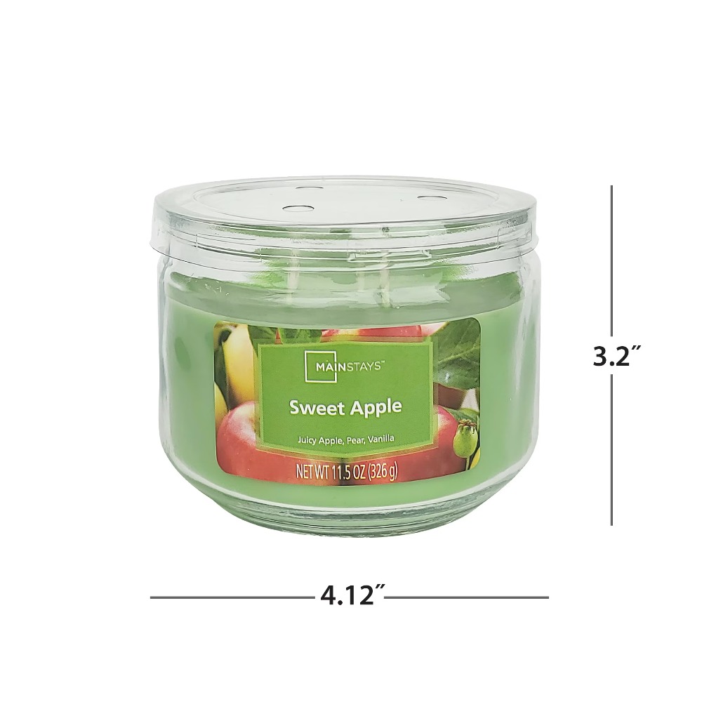 ブルーガラスジャー入りキャンドル、甘い香り、グリーン、11. - Home Fragrance Jar のレビューと価格