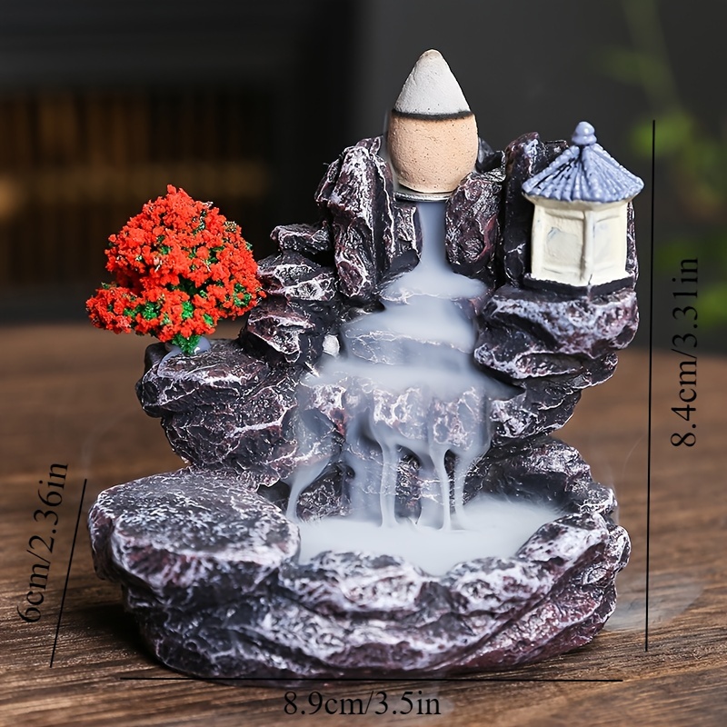 逆流香立て滝香炉家の装飾アロマセラピー装飾逆流香コーン付き香 - Home Fragrance Candles のレビューと価格
