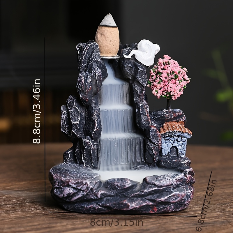 逆流香立て滝香炉家の装飾アロマセラピー装飾逆流香コーン付き香 - Home Fragrance Candles のレビューと価格