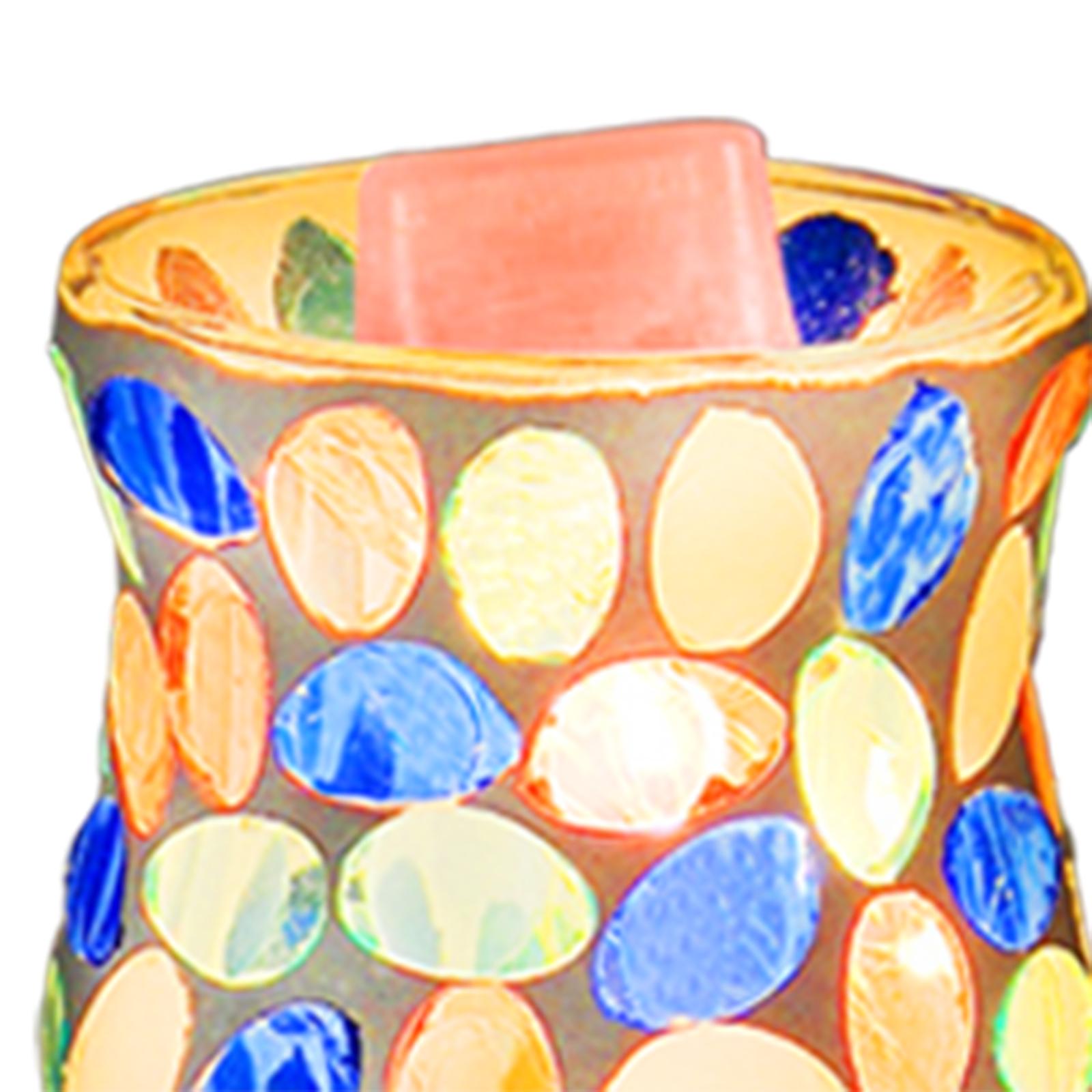 モザイクガラス製プラグインワックスメルトウォーマー、電気式ナ - Home Fragrance Candles のレビューと価格