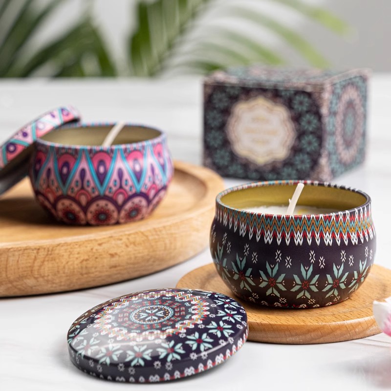 1/4 個ヴィンテージ香り付きキャンドル大豆ワックスキャンド - Home Fragrance Jar のレビューと価格